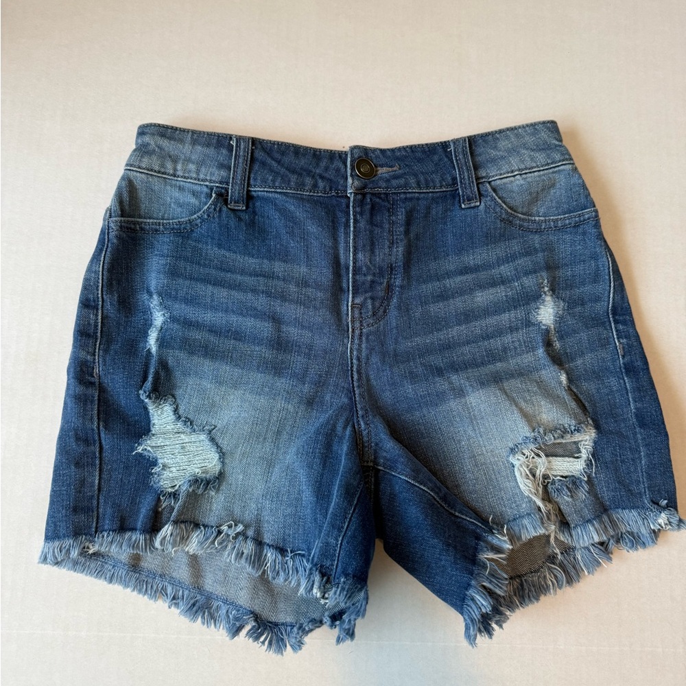 Balera Blue Distressed Jean Shorts